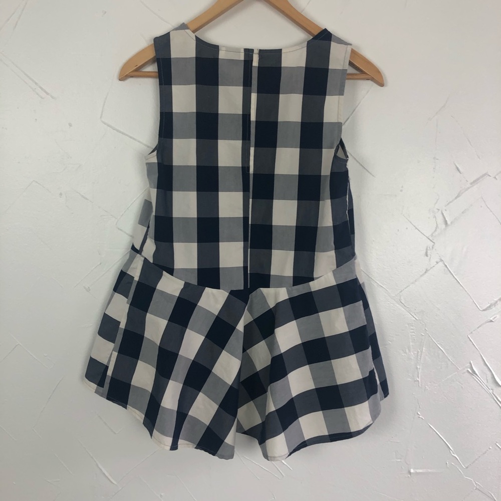 Anthropologie HD in Paris Peplum Gingham Tank Top - Picture 6 of 6